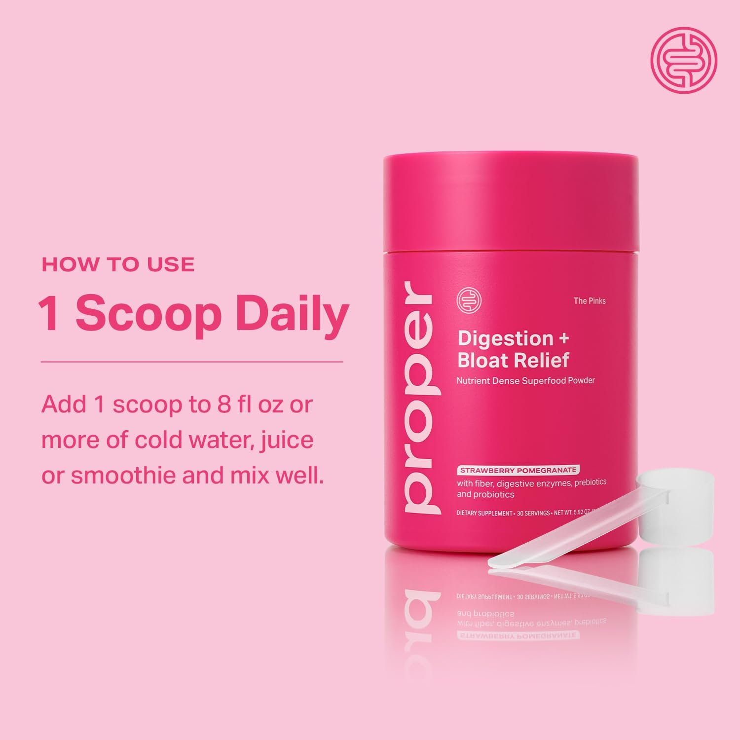 Proper, The Pinks Digestion and Bloat Relief.