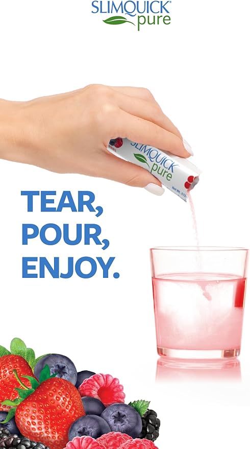 Slimquick Pure 3x Extra Strength Mixed Berry Drink Mix for Women to Help Achieve Weight Goals