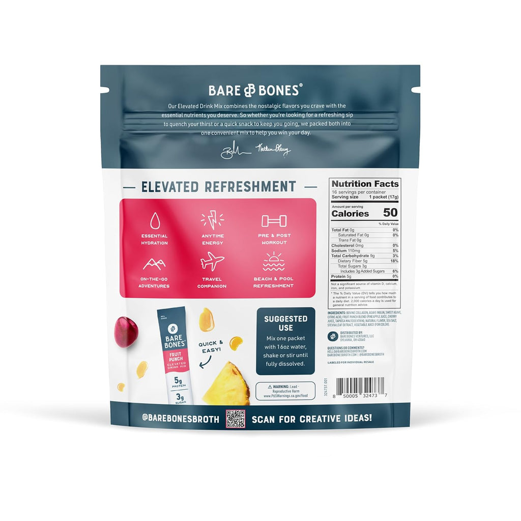 Simplified Fruit Cocktail Enhanced Drink Mix