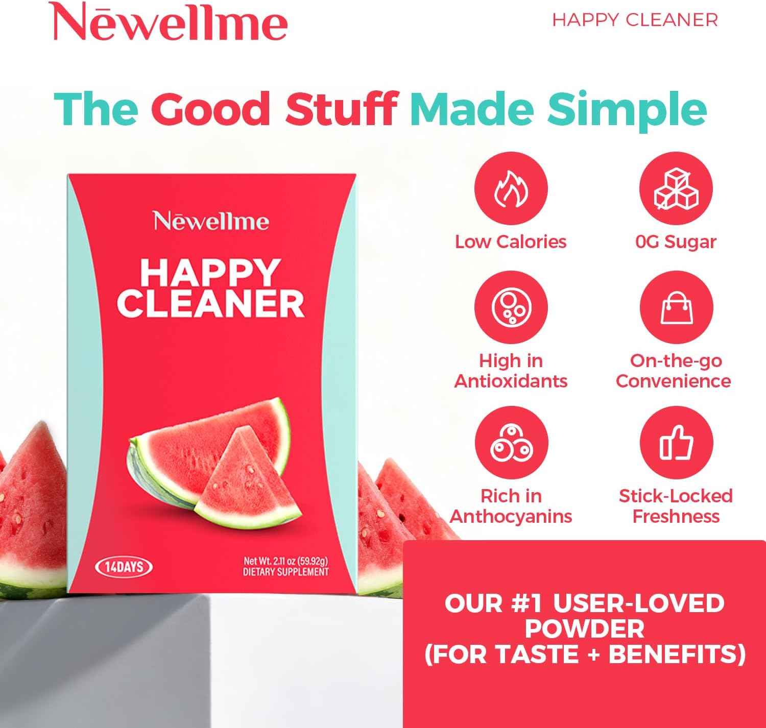 NEWELLME Happy Cleaner Superfood Powder