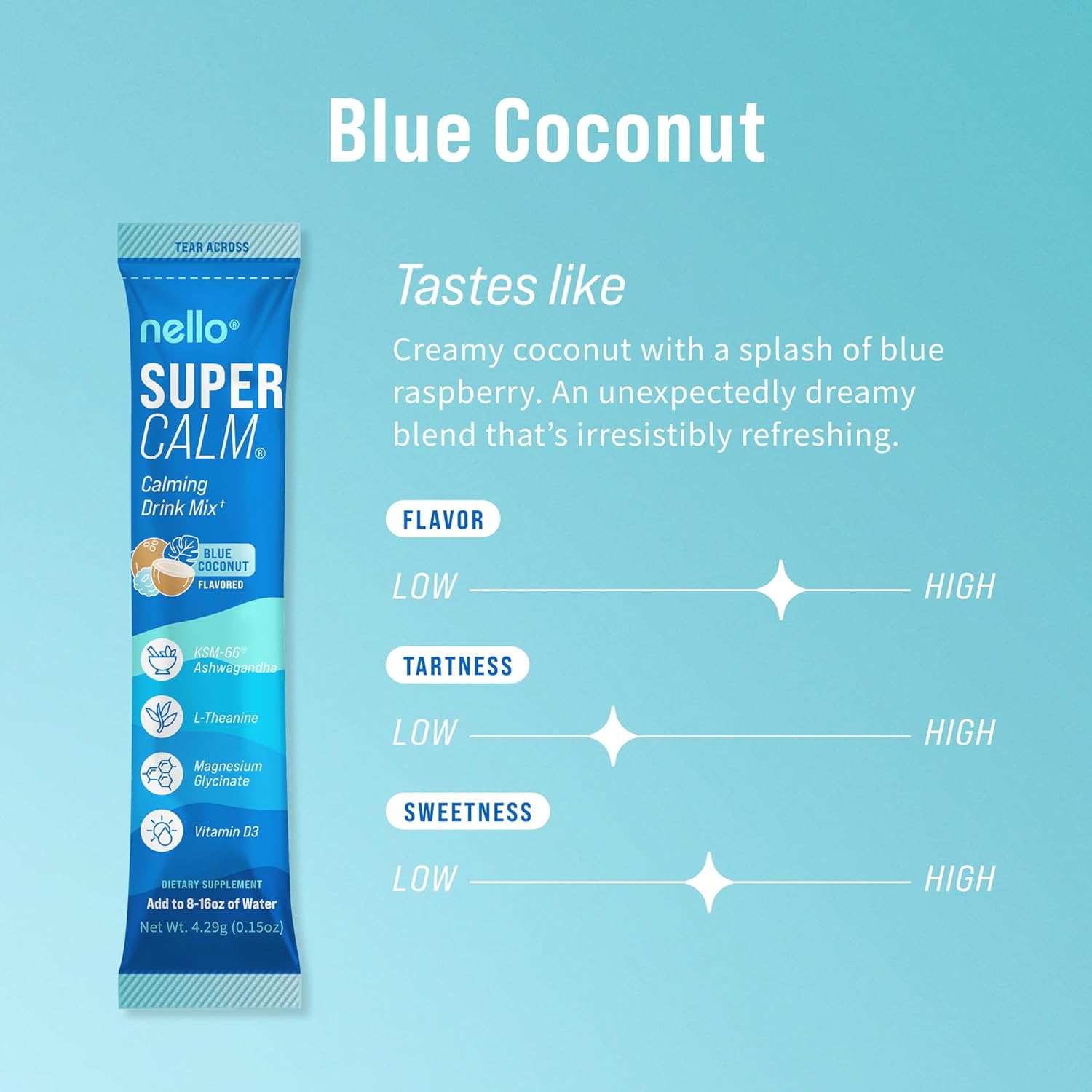 Nello Supercalm Drink Mix with Magnesium Glycinate