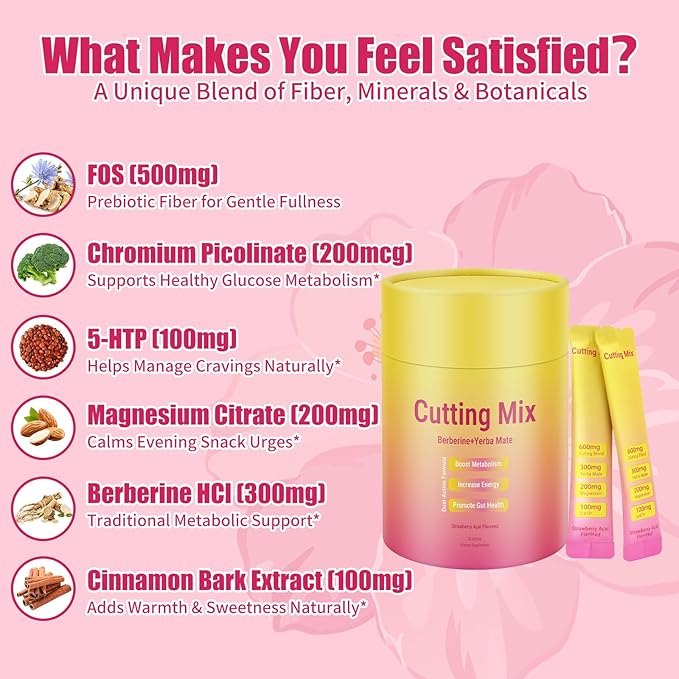 Cutting Mix Drink Powder– Supports Satiety Signaling