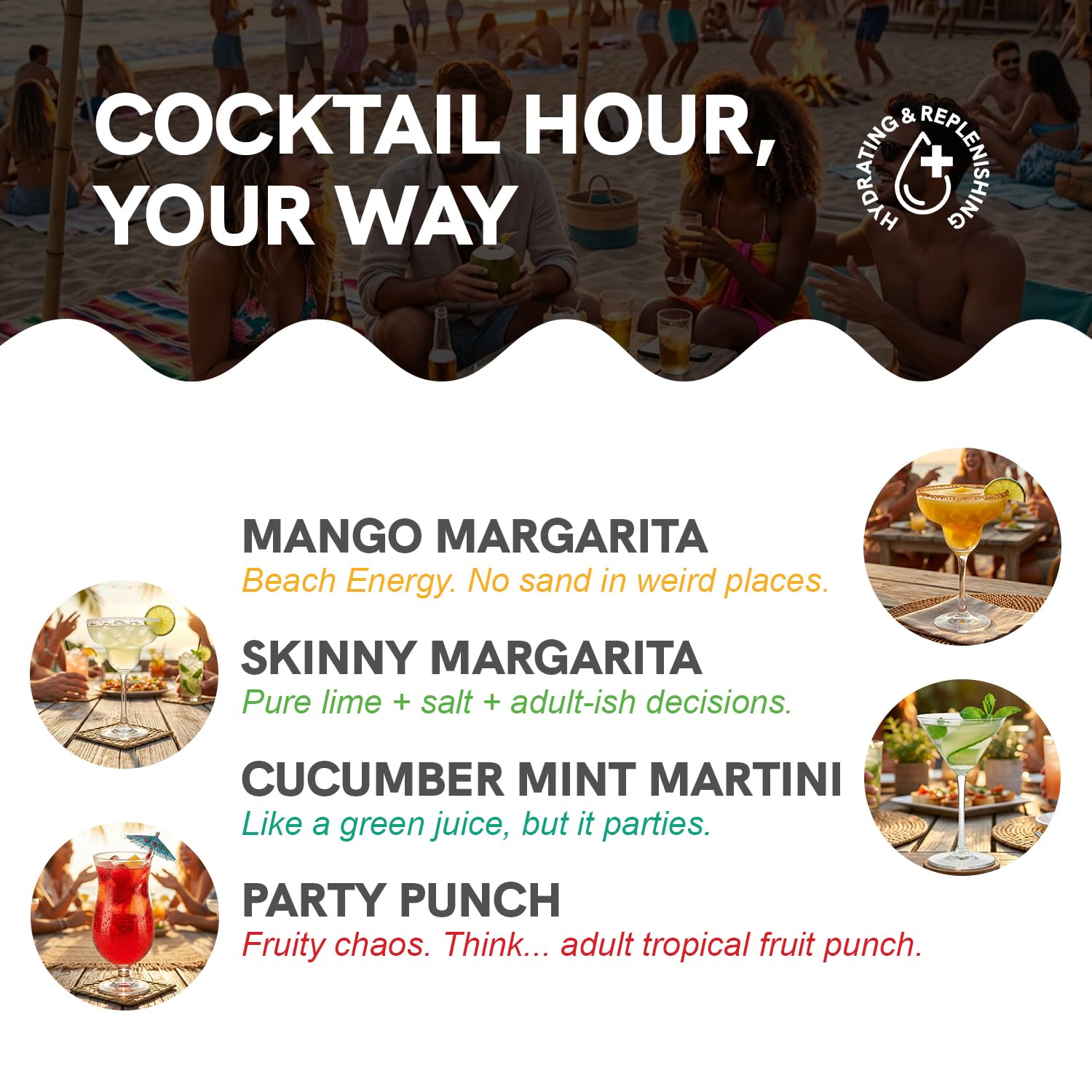 BYB Hybrid Mixer Set (12 Varieties) Organic Cocktail and Non-Alcoholic Cocktail Mixtures