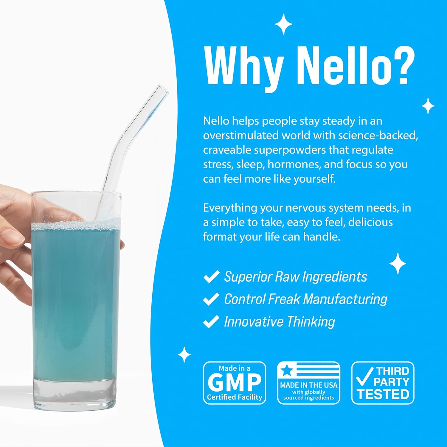 Nello Supercalm Drink Mix with Magnesium Glycinate