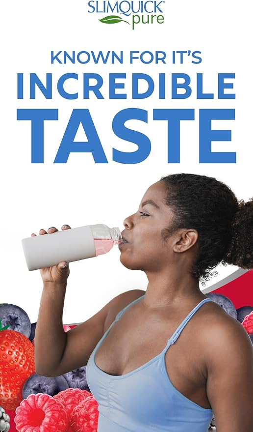 Slimquick Pure 3x Extra Strength Mixed Berry Drink Mix for Women to Help Achieve Weight Goals