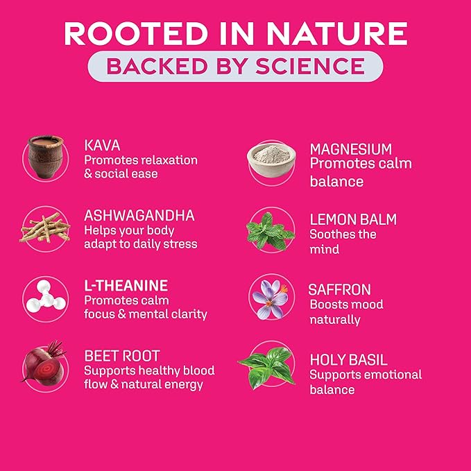 HappySoul Kava Drink Mix Powder-Alcohol Alternative for Evenings & Social Drinking