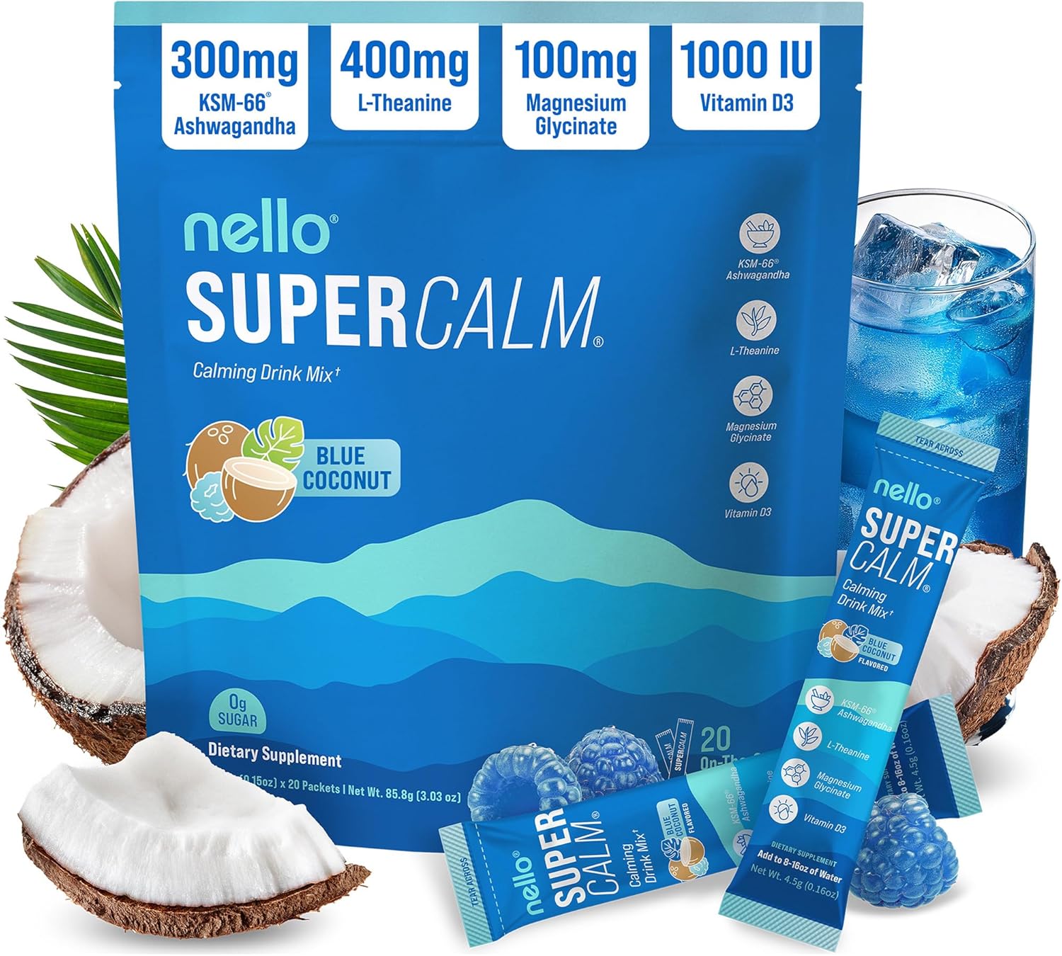 Nello Supercalm Drink Mix with Magnesium Glycinate