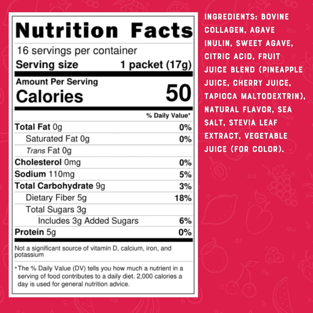 Simplified Fruit Cocktail Enhanced Drink Mix