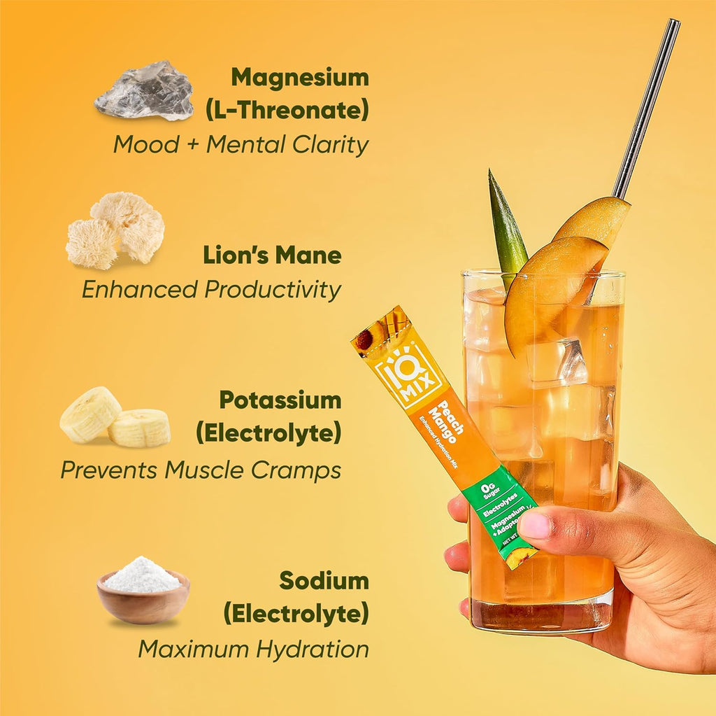 IQMIX Hydration Electrolyte Powder – 4-in-1 Formula for Hydration, Mental Clarity