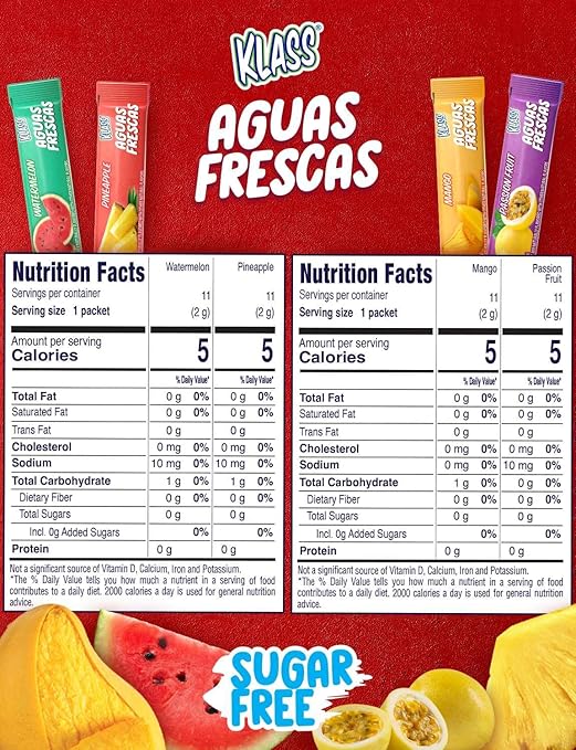 Klass Aguas Frescas, Powdered Drink Mix Variety Pack