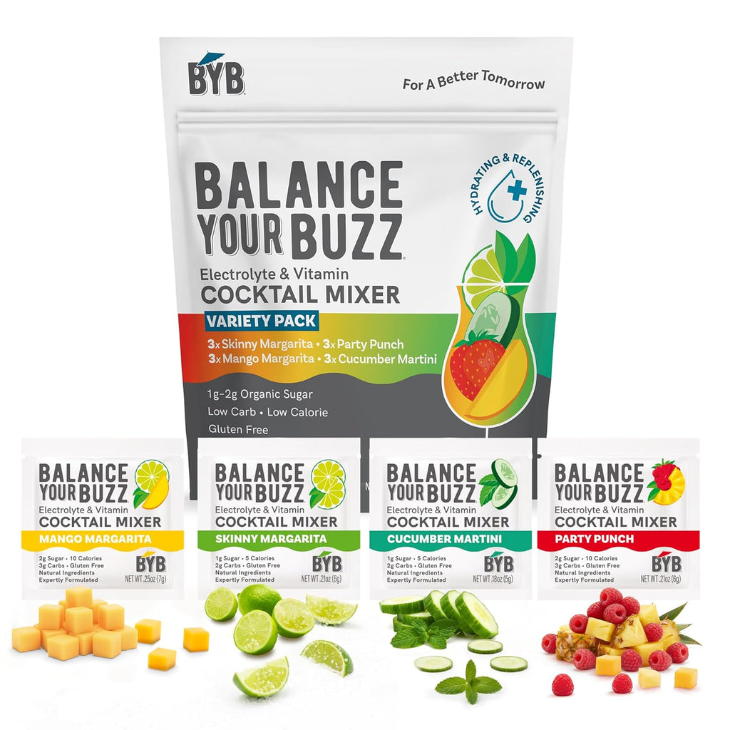 BYB Hybrid Mixer Set (12 Varieties) Organic Cocktail and Non-Alcoholic Cocktail Mixtures