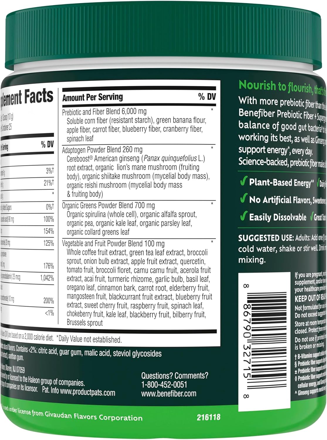 Beifevrey Probiotics GLP-1 and Beneficial Fiber