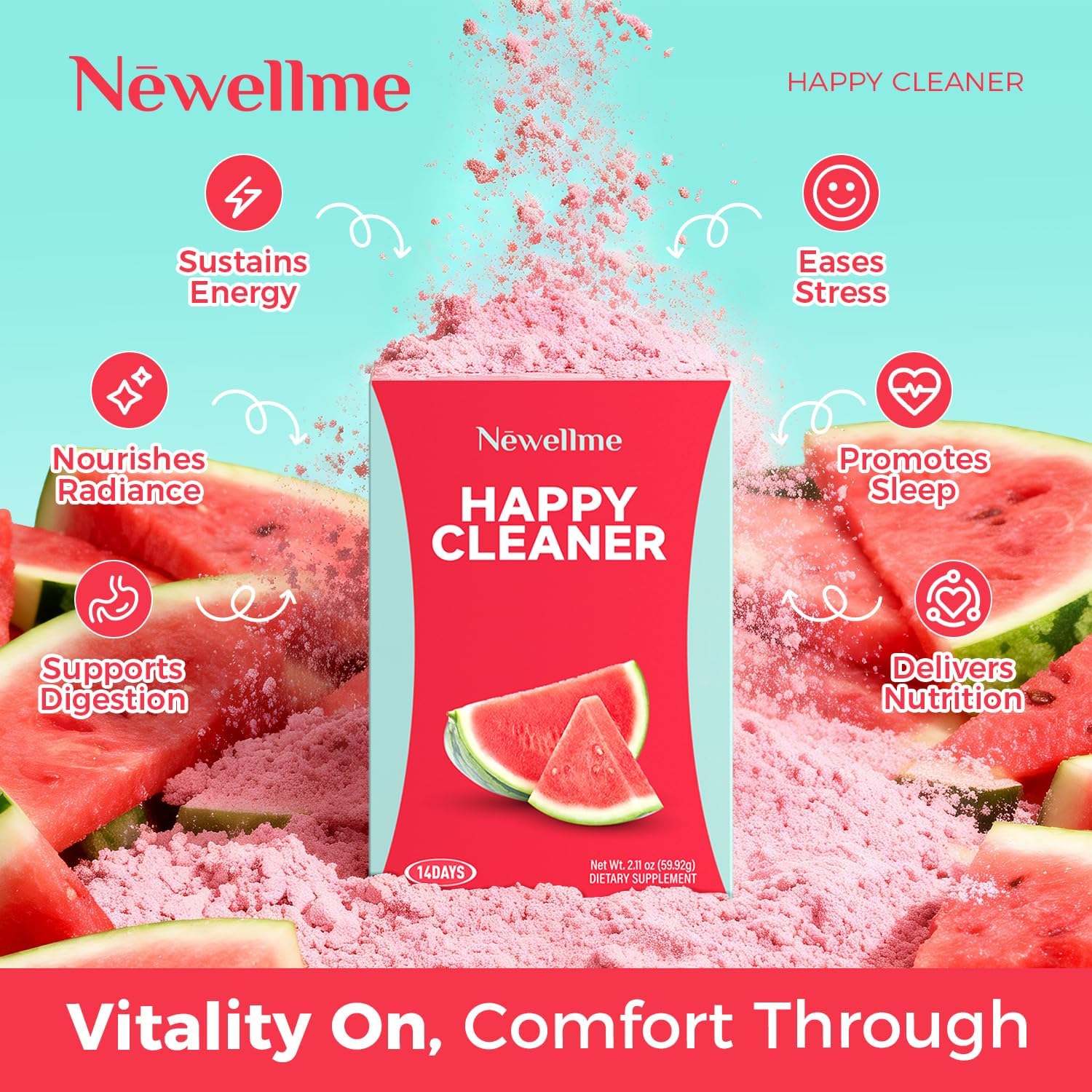 NEWELLME Happy Cleaner Superfood Powder