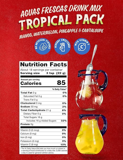 Klass Aguas Frescas Drink Mix Tropical Variety Pack